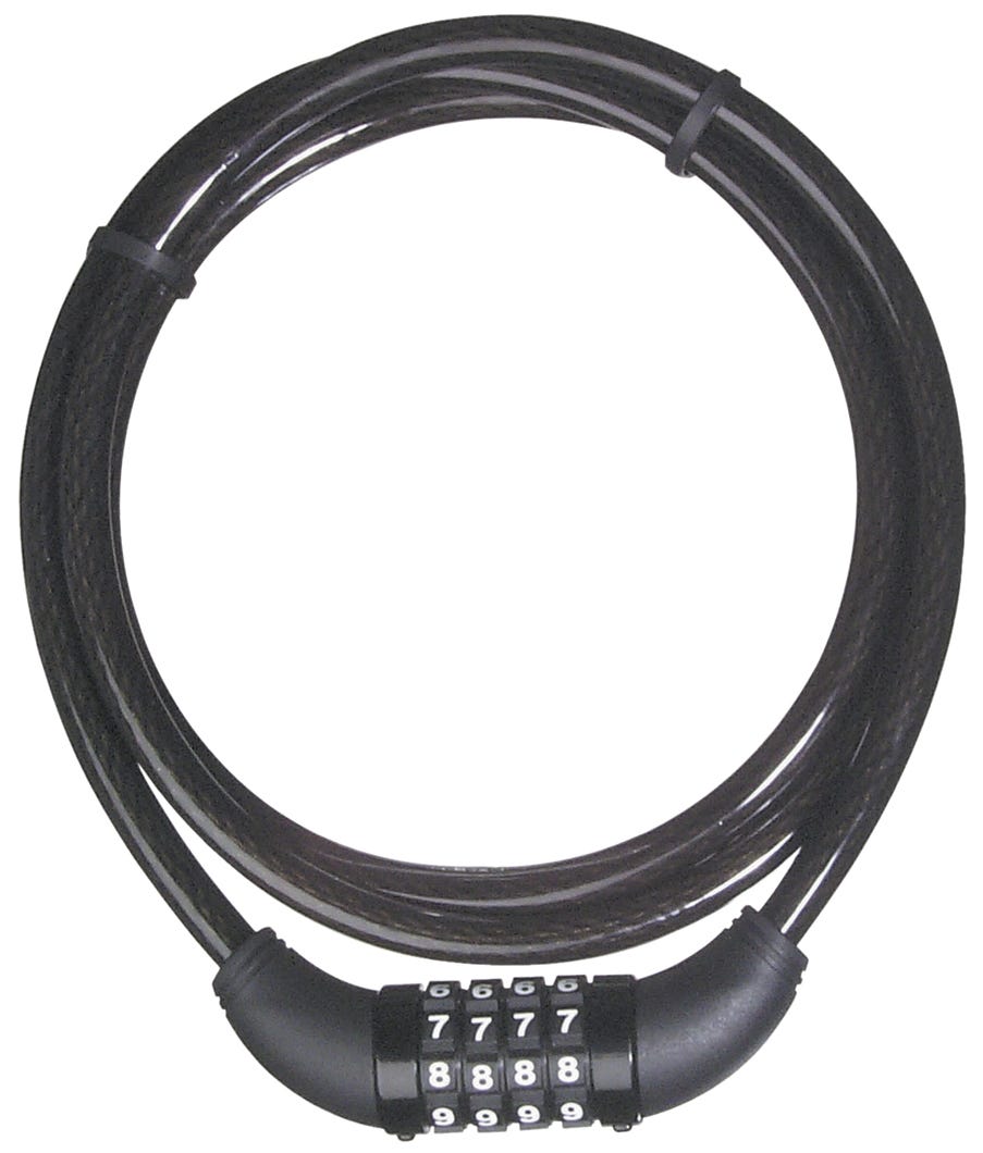 Locking Câble Resettable Combination