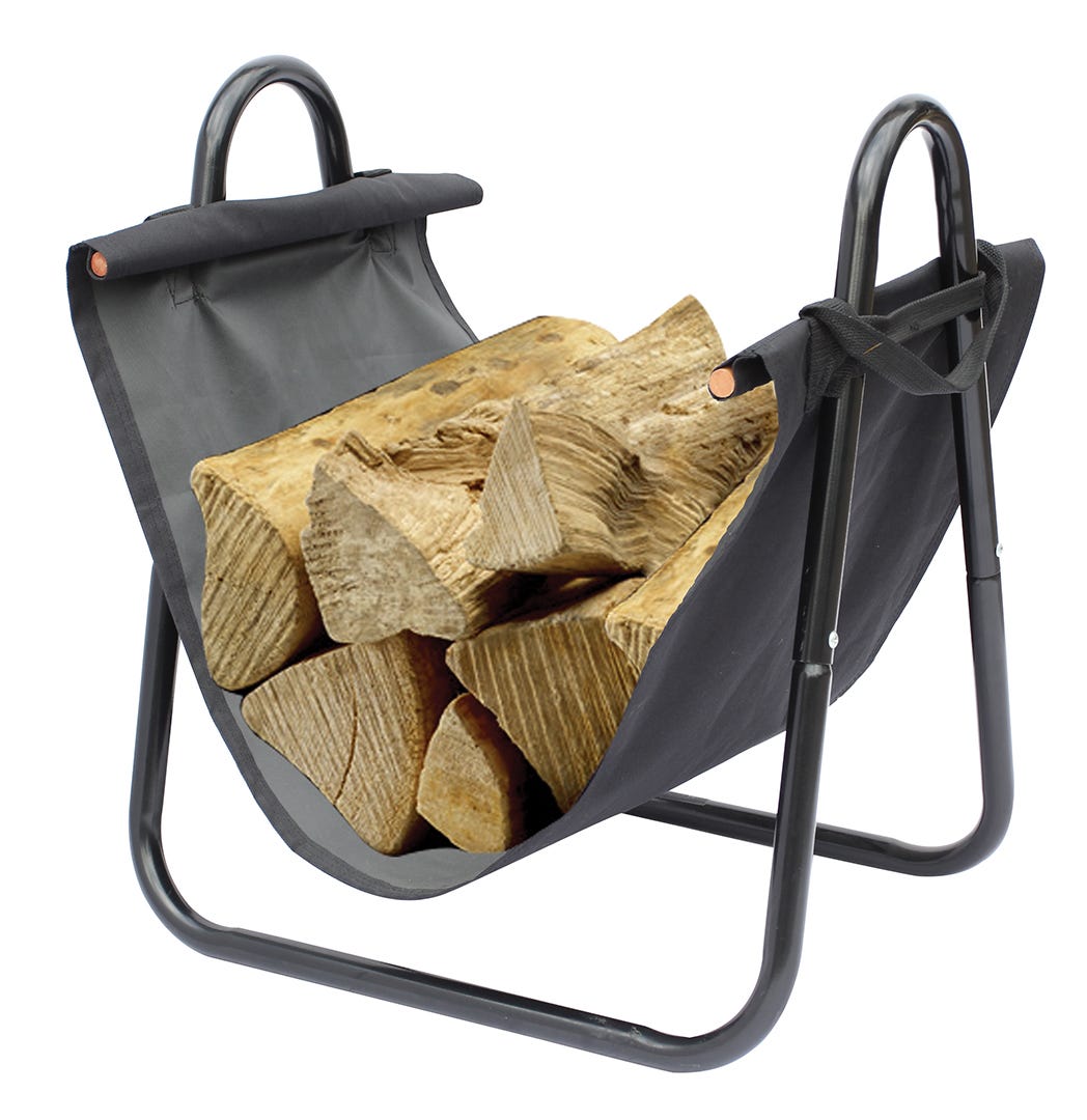 Log Rack with Tote Bag