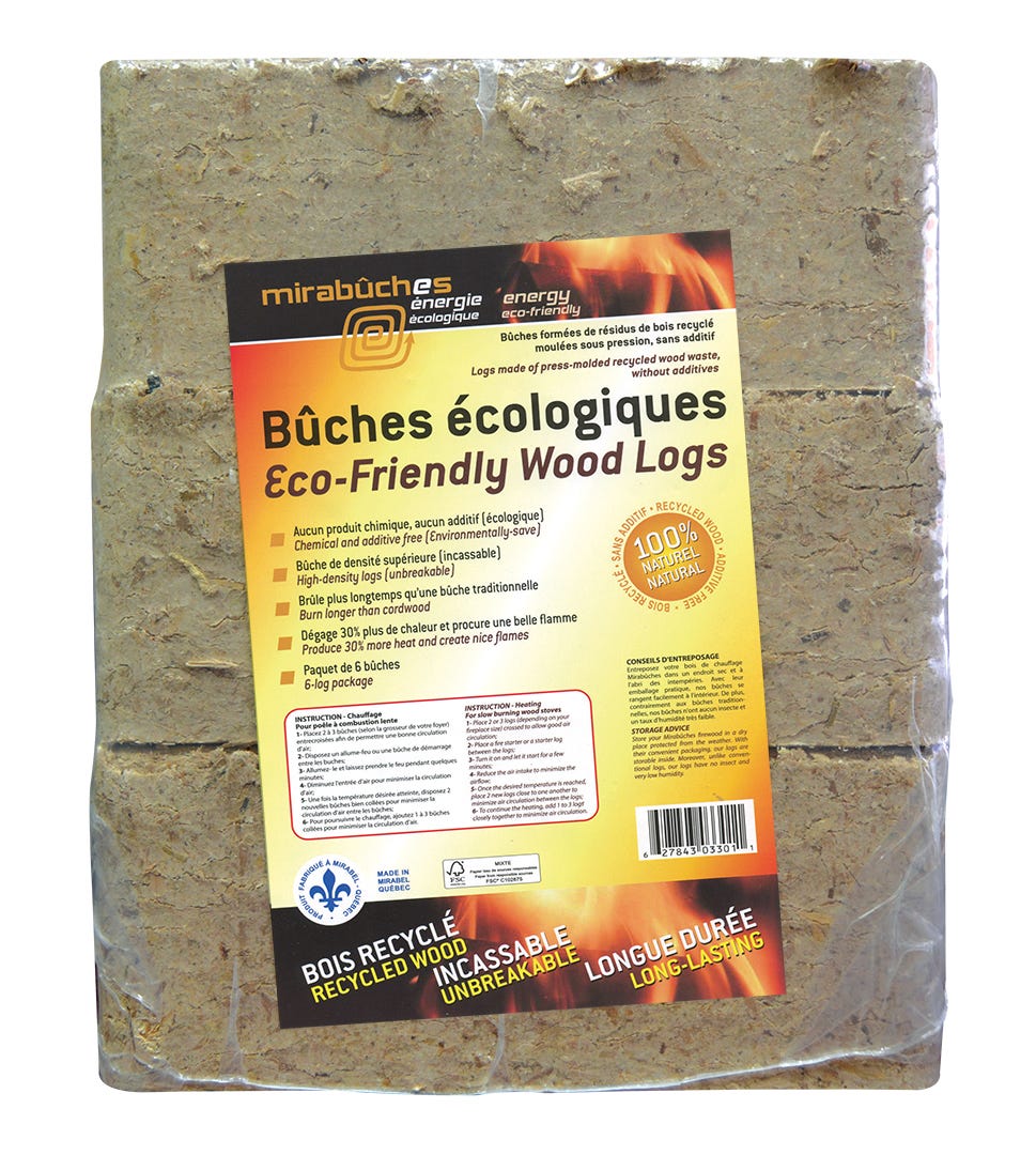 100% Natural Eco-Friendly Logs
