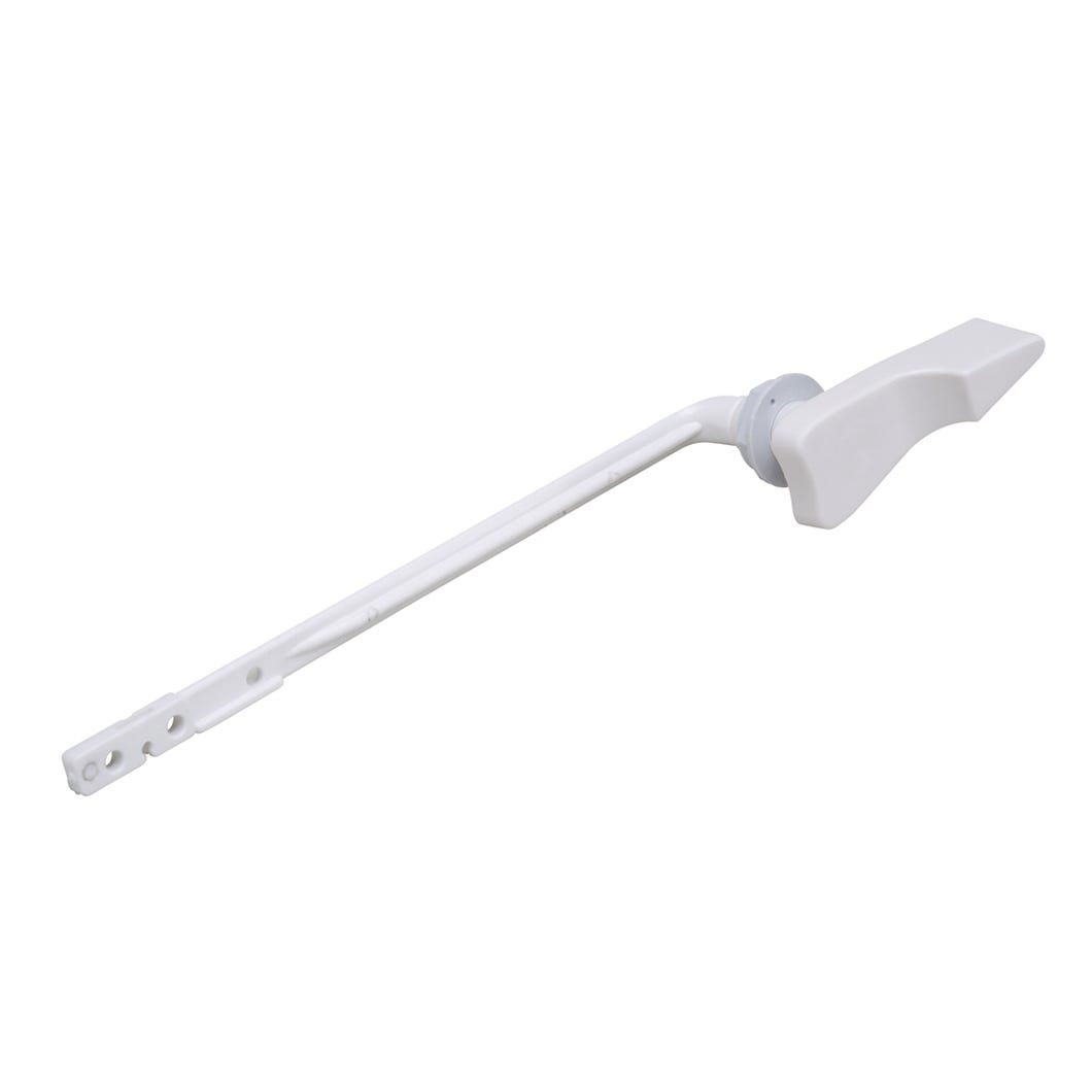 Long arm tank lever for toilet - plastic