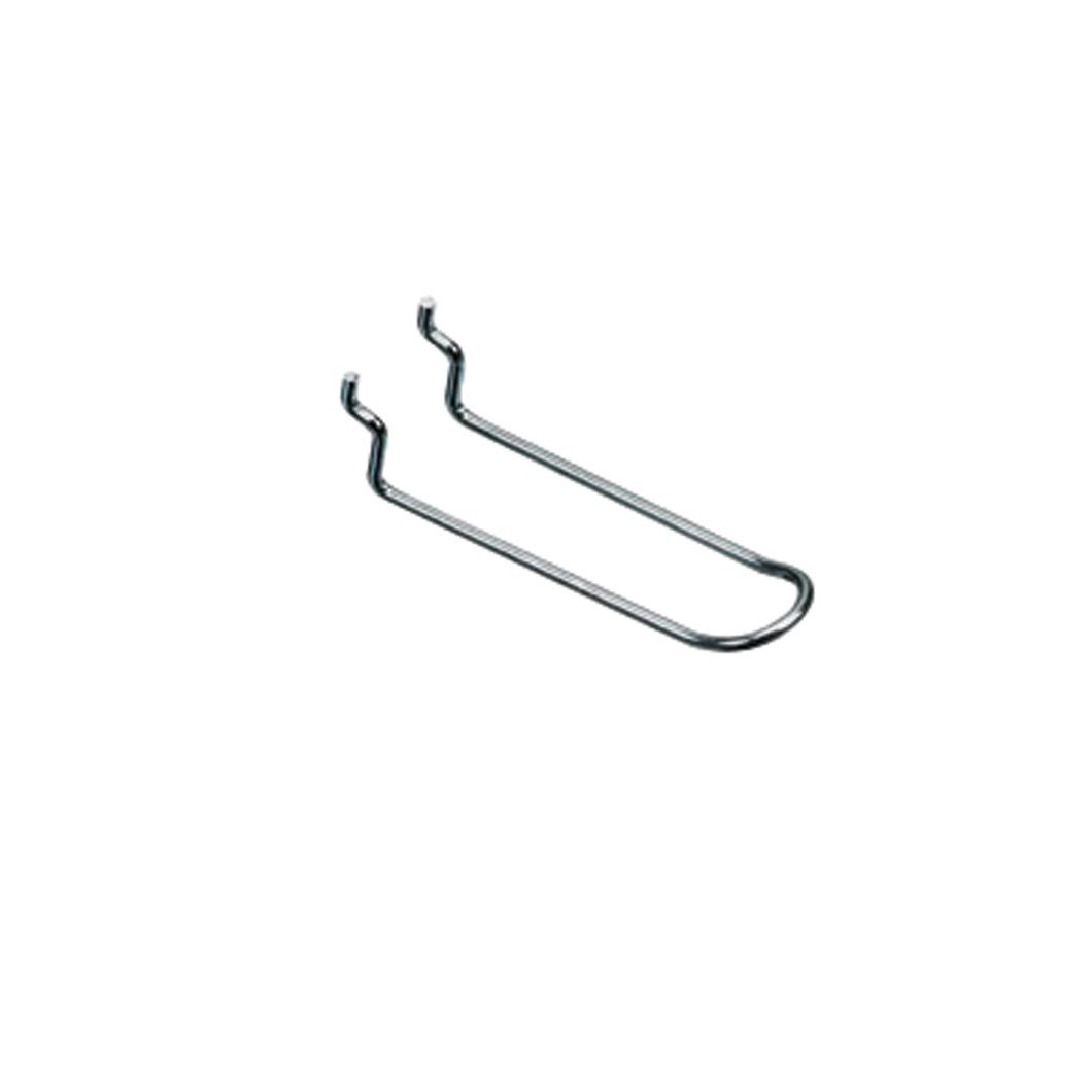 Loop hook in metal for pegboard 4 in