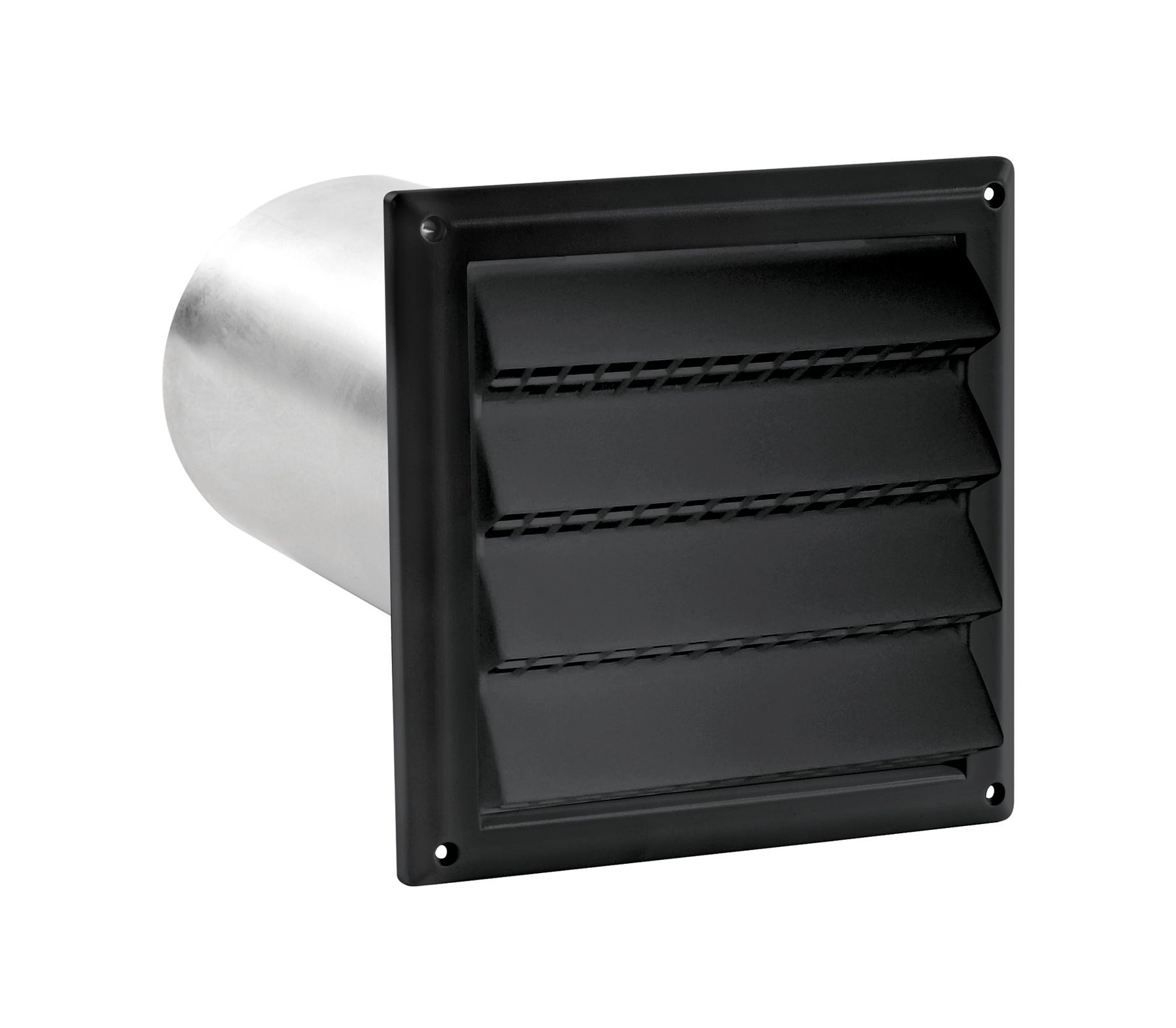 Louvered Air Intake Vent with Grid