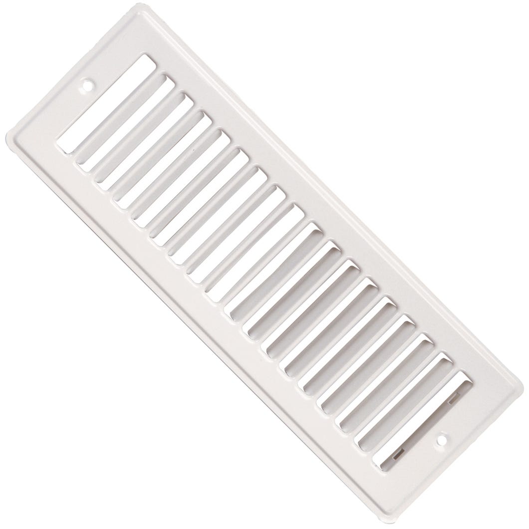Louvered Toe Space Grille, Painted Metal