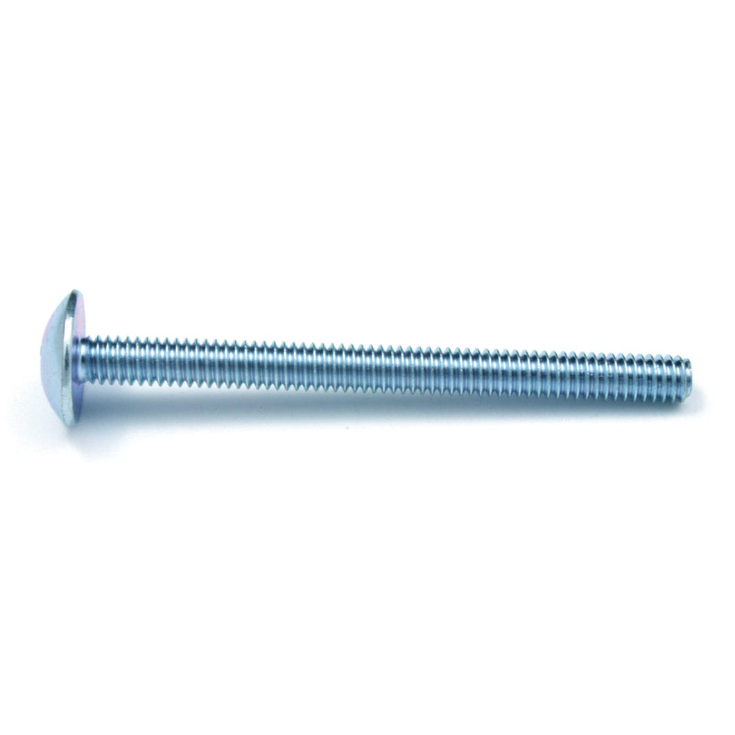 Machine Screw, Zinc Plated, Truss Head, Quadrex Slot Drive, #8 X 5/8-in., 100/Pack