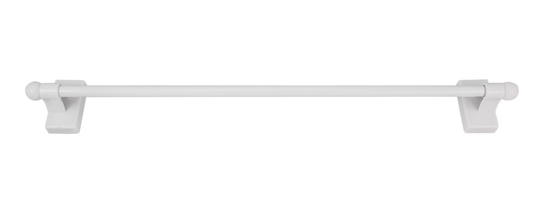 Magnetic Curtain Rod, 17-in. to 30-in., White