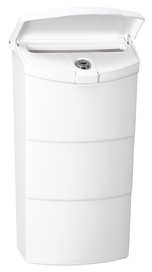 Locking Vertical Mailbox, White