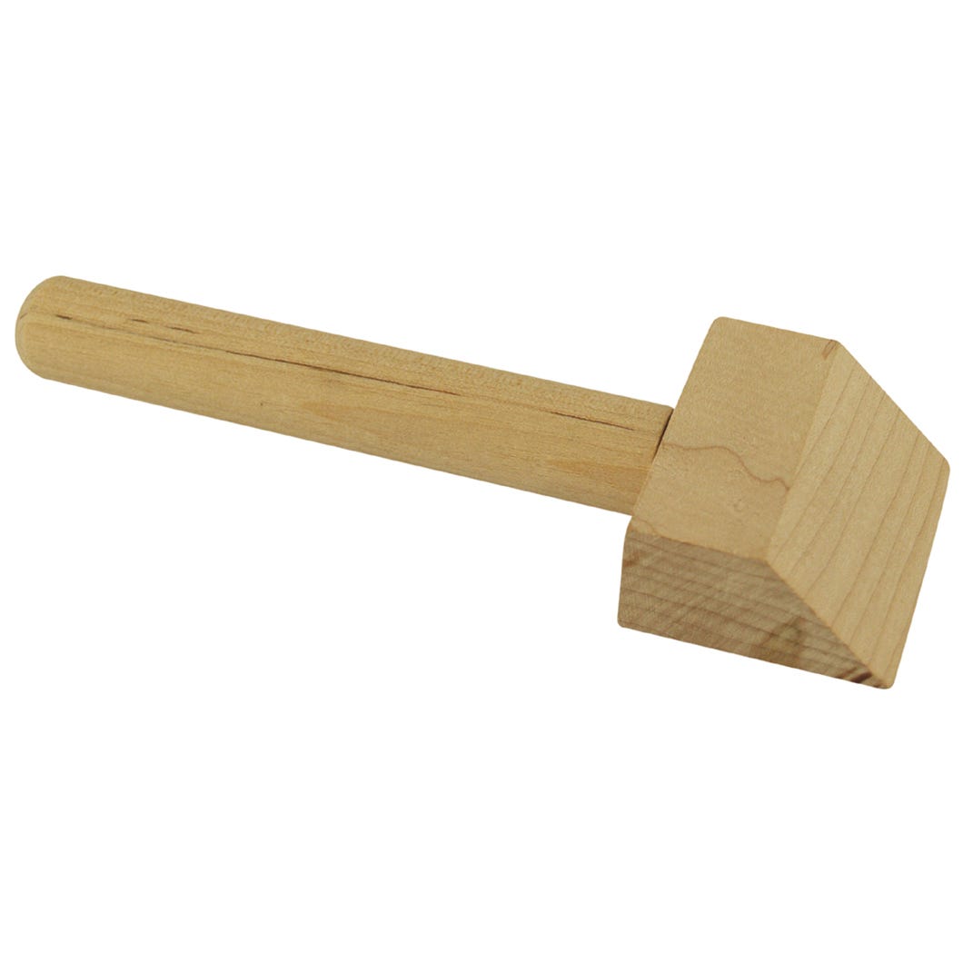 MAPLE WOOD SCRAPER WITH 4 1/2 in HANDLE