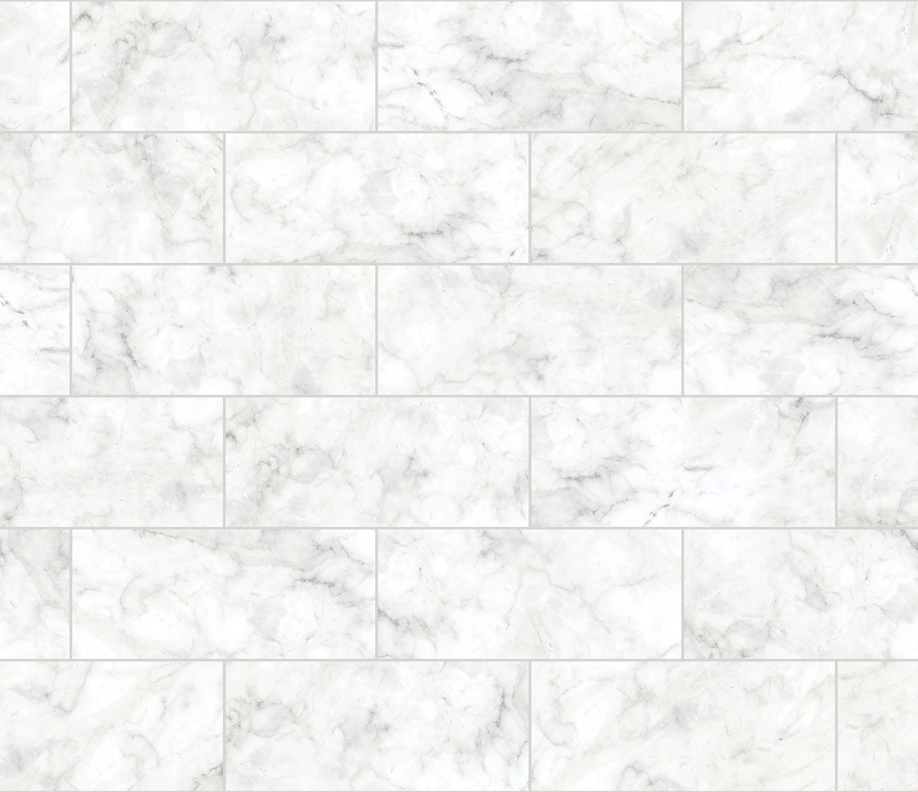 Marble Tile Backsplash, White
