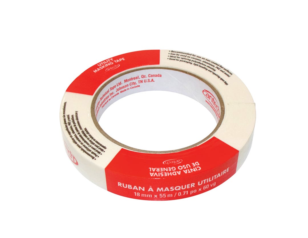 Masking Tape Utility, 18 mm X 55 M