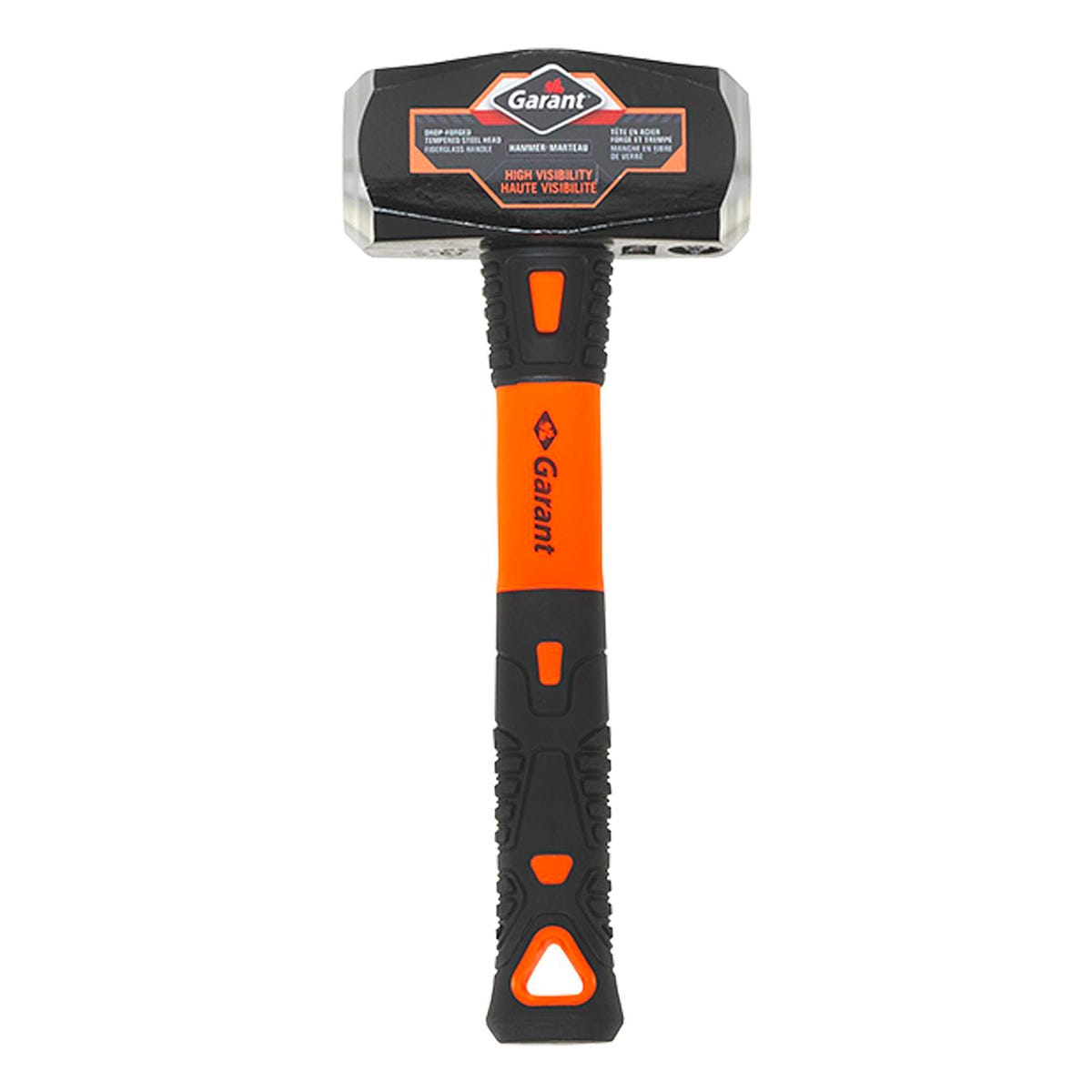 Mason club hammer with fiberglass handle. 4 lb