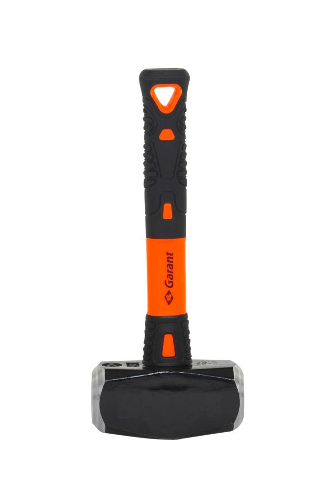 Mason club hammer with fiberglass handle. 4 lb