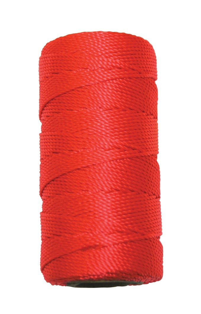 Mason Twine Twisted Nylon, Orange, #18 X 250 ft.