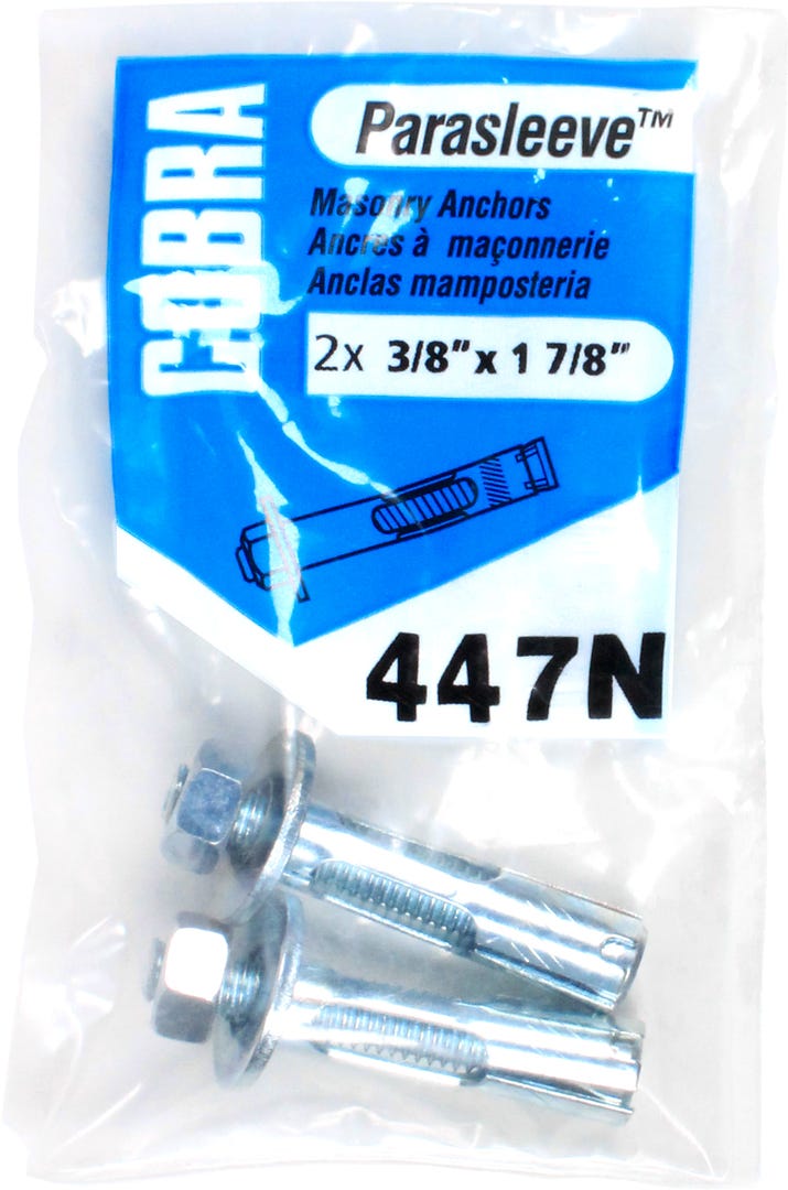PARASLEEVE Masonry Anchor, 3/8 in. x 1-7/8 in., 15/Pack