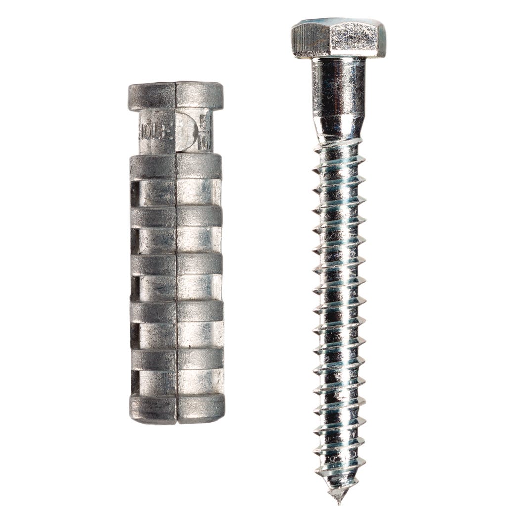 Lag Srew  Shields, 5/16 in. S +  Bolt 1-3/4 in., 25/Pack