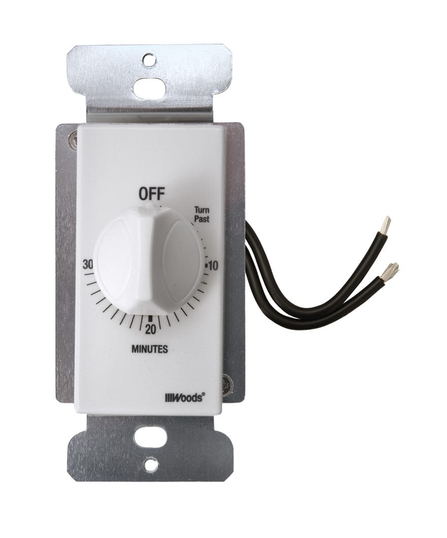Mechanical timer in-wall - countdown : 30 min