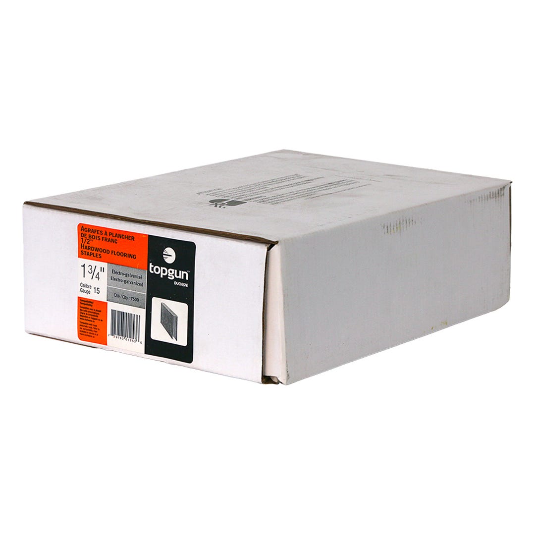 Medium Crown Staples 15 Ga, 1/2 in. x 1-3/4 in., 7500/Pack