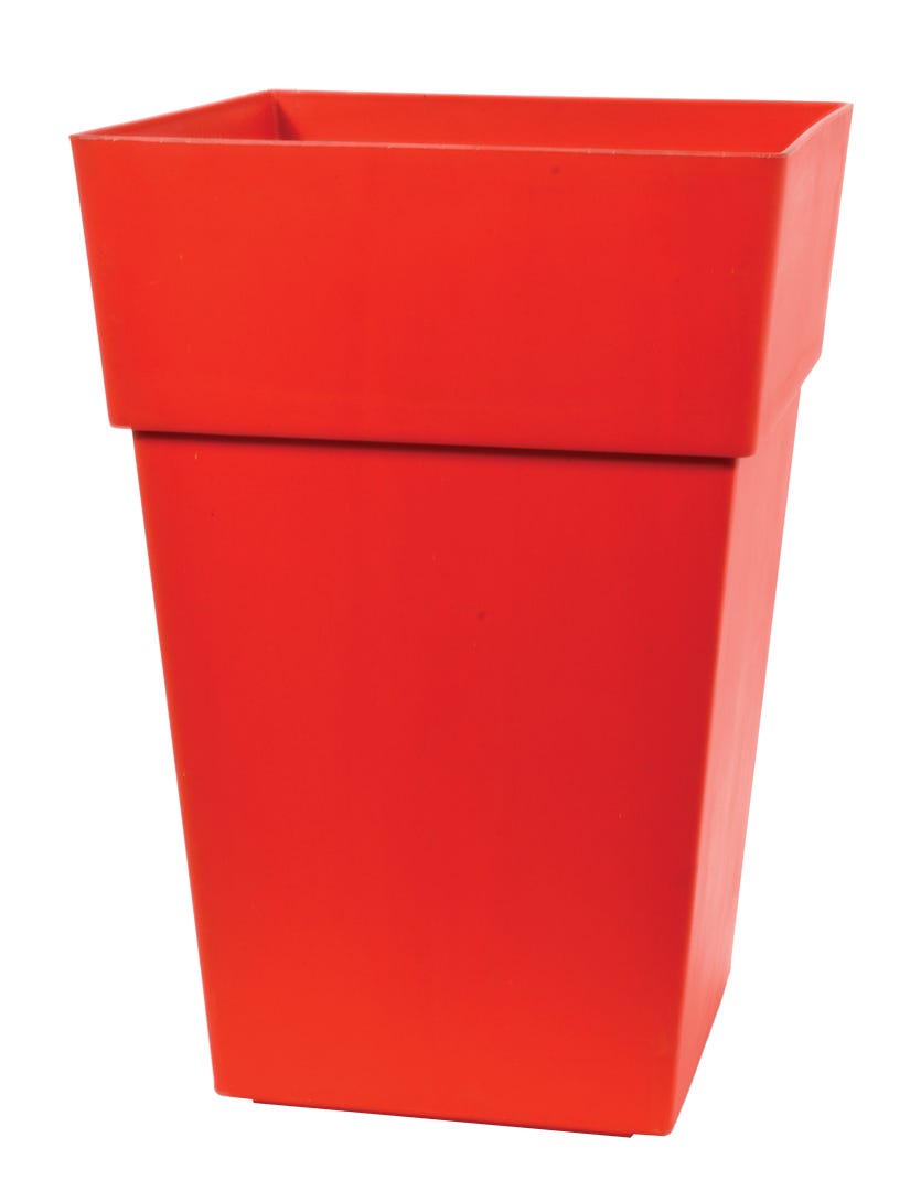 Melodie Flower Pot with Wheels, Red