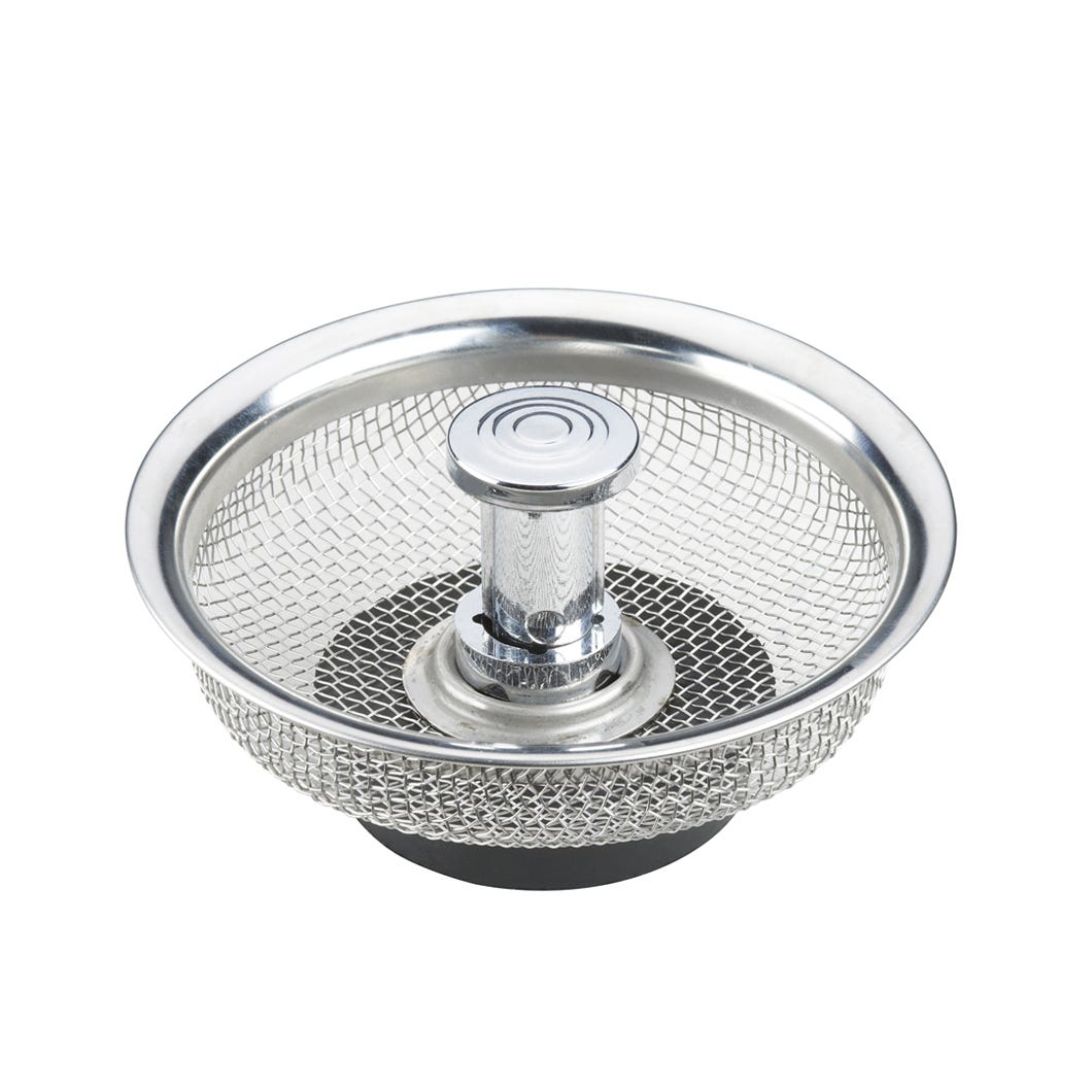 Mesh Strainer with Stopper - stainless steel