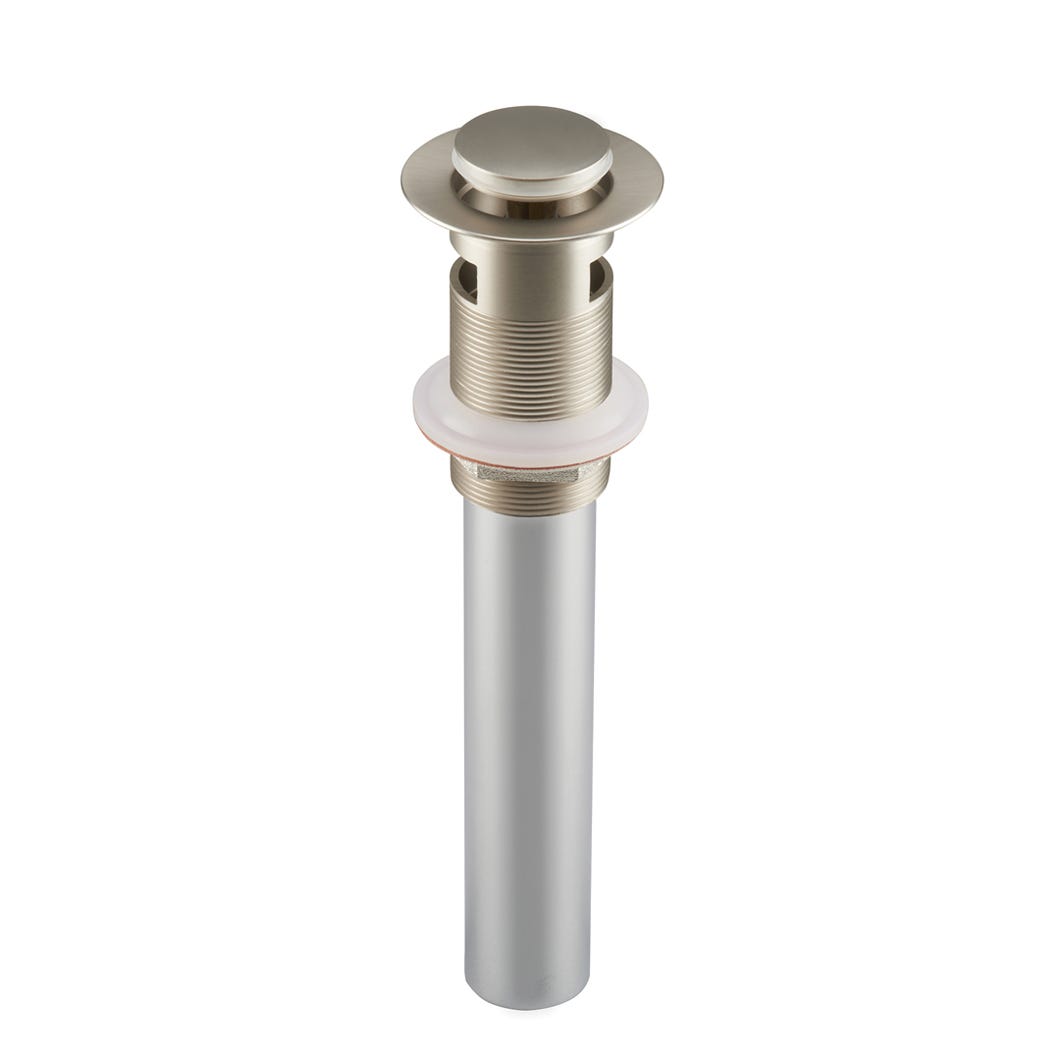 Metal Pop-Up Drain with Overflow