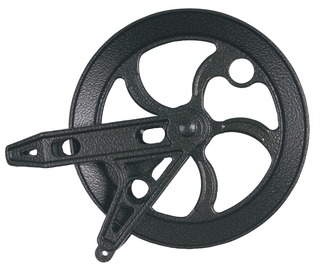 Metal pulley for clotheline