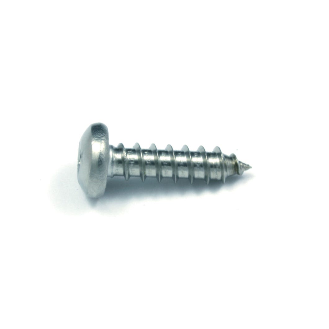 Pan Head Metal Screw, Stainless Steel, Square Drive, #10 X 1 1/2-in., 100/Pack
