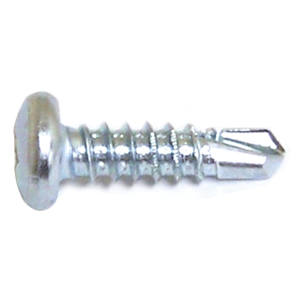 Metal Screw, Zinc Plated, Pan Head, Square Drive, #10 X 5/8-in., 100/Pack