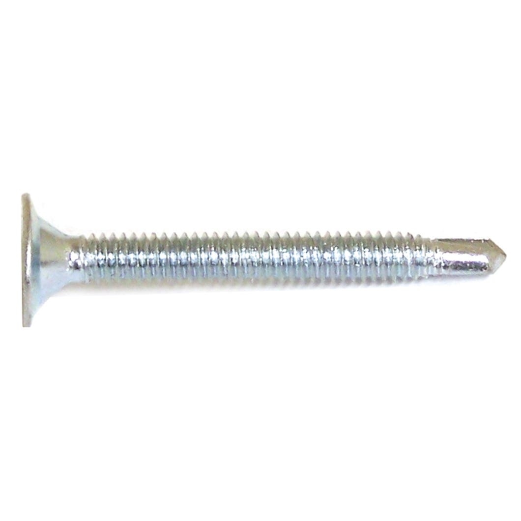 Metal Screw Zinc Plated, Wafer Head, Square Drive #12 X 2-in., 4/Pack