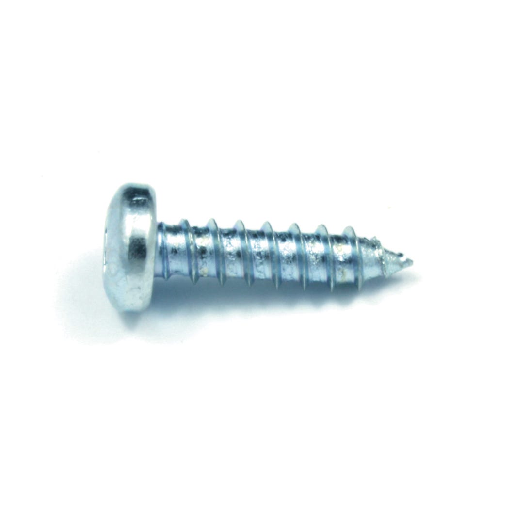Metal Screw Zinc Plated, Pan Head, Square Drive, #4 X 5/16-in., 24/Pack
