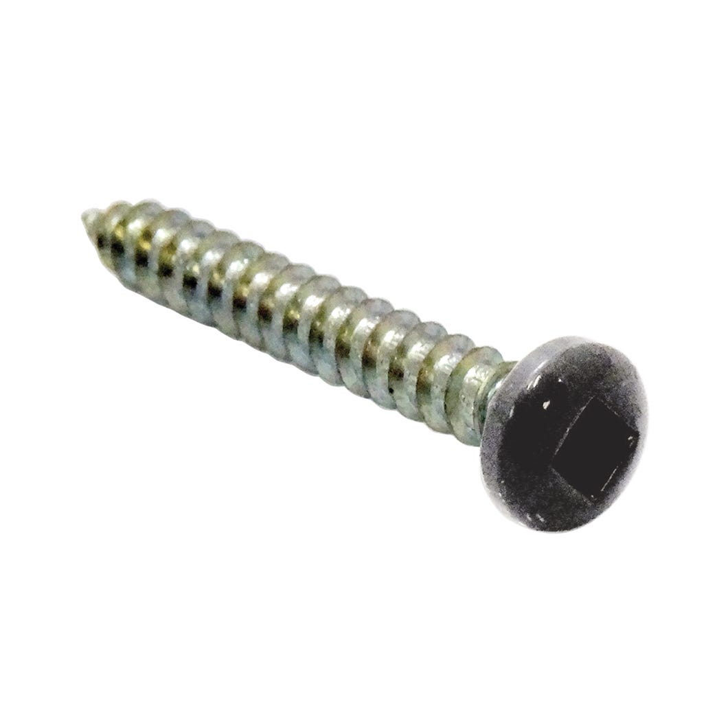 Charcoal Pan Head Metal Screw, Square Drive, #8 X 3/8-in., 100/Pack