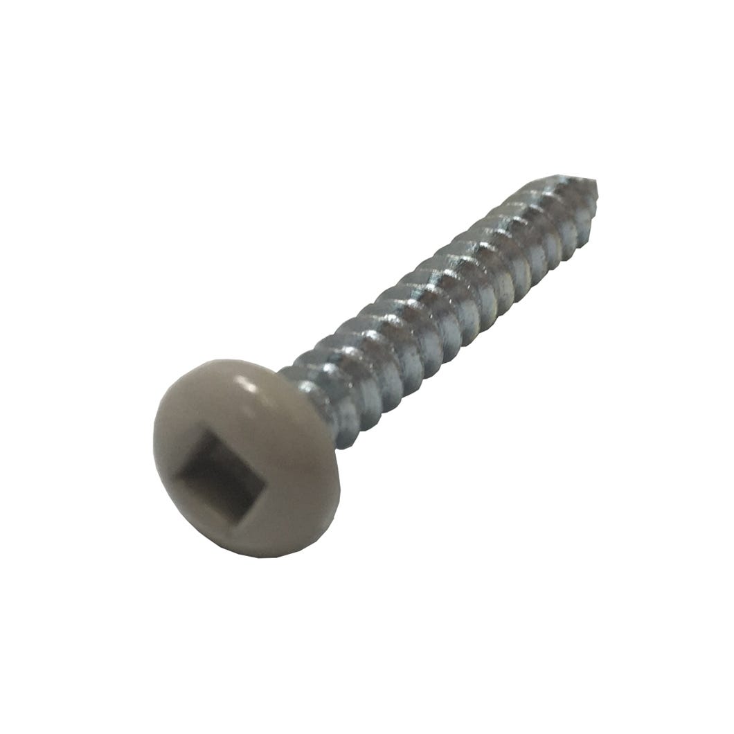 Metal Screw Tan Pan Head, Square Drive #8 X 1 1/4-in., 100/Pack