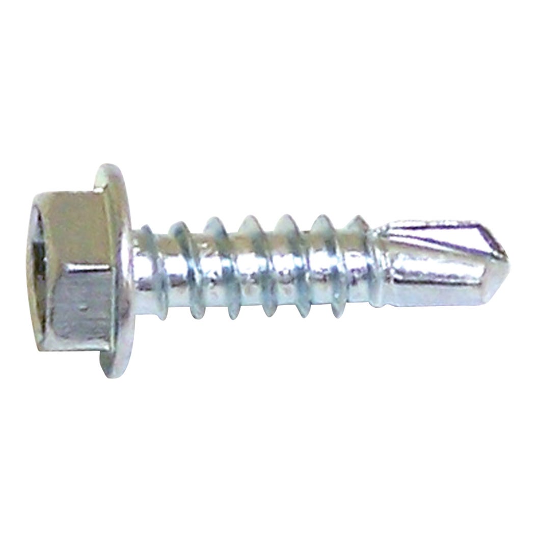 Hex. Head Metal Screw, 3/8 Washer, #14 X 1 1/2-in., 100/Pack