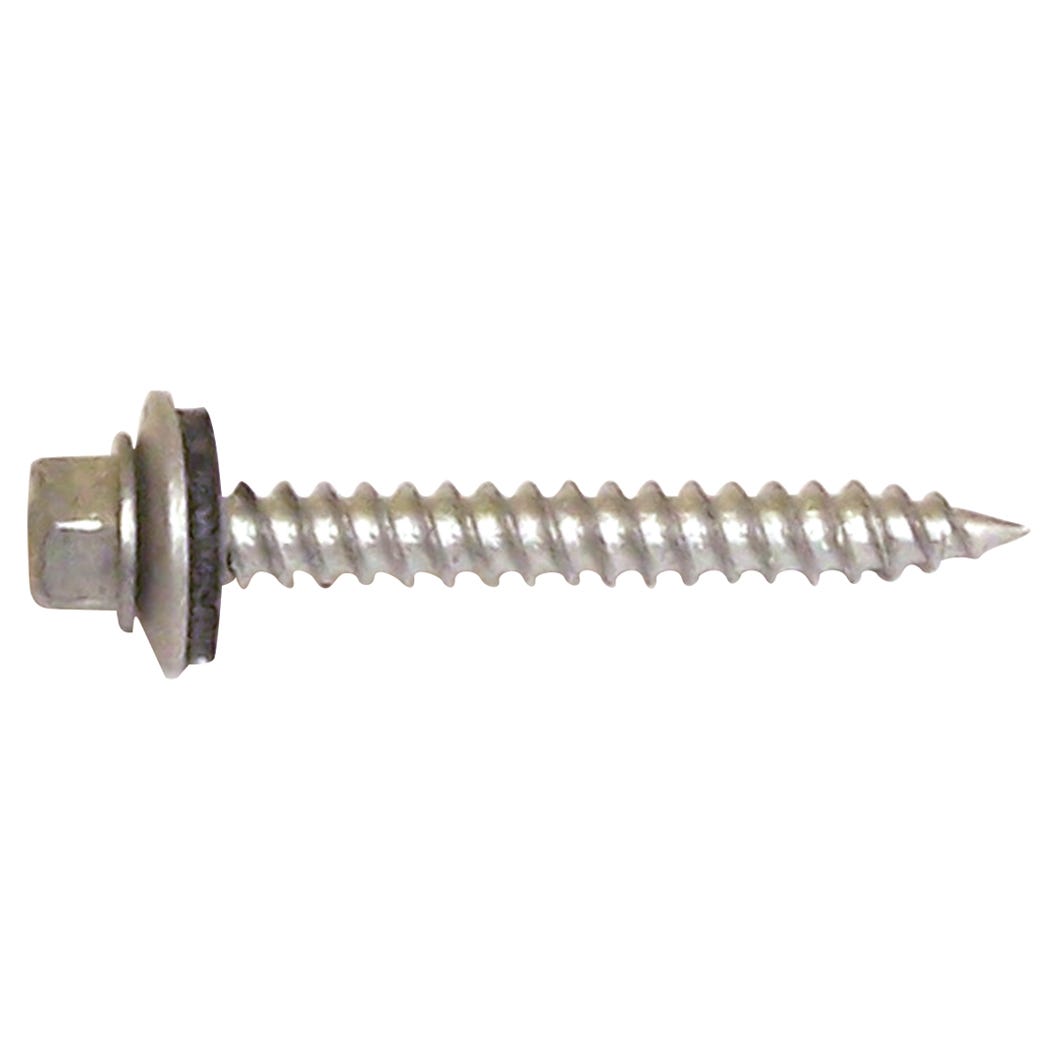 Metal Screw Hex. Head 3/8, Washer #14 X 1 1/2-in., 100/Pack