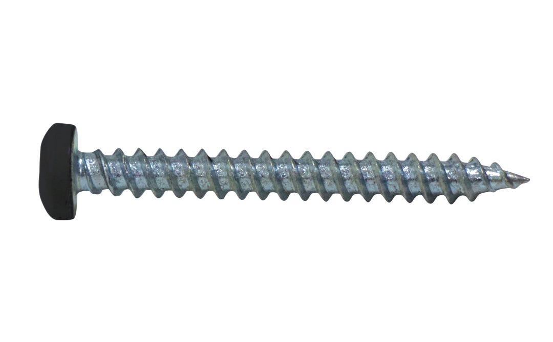 Metal Screw Pan Head, #8, Black, 1 1/2-in., 100/Pack
