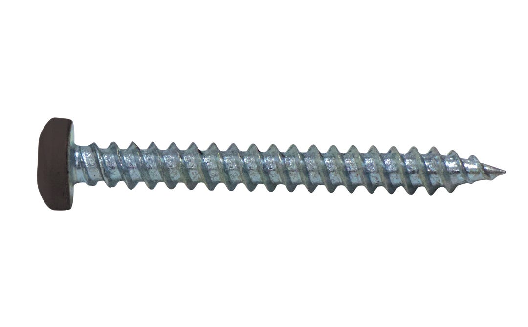 Metal Screw Pan Head, #8, Brown, 1 1/2-in., 100/Pack