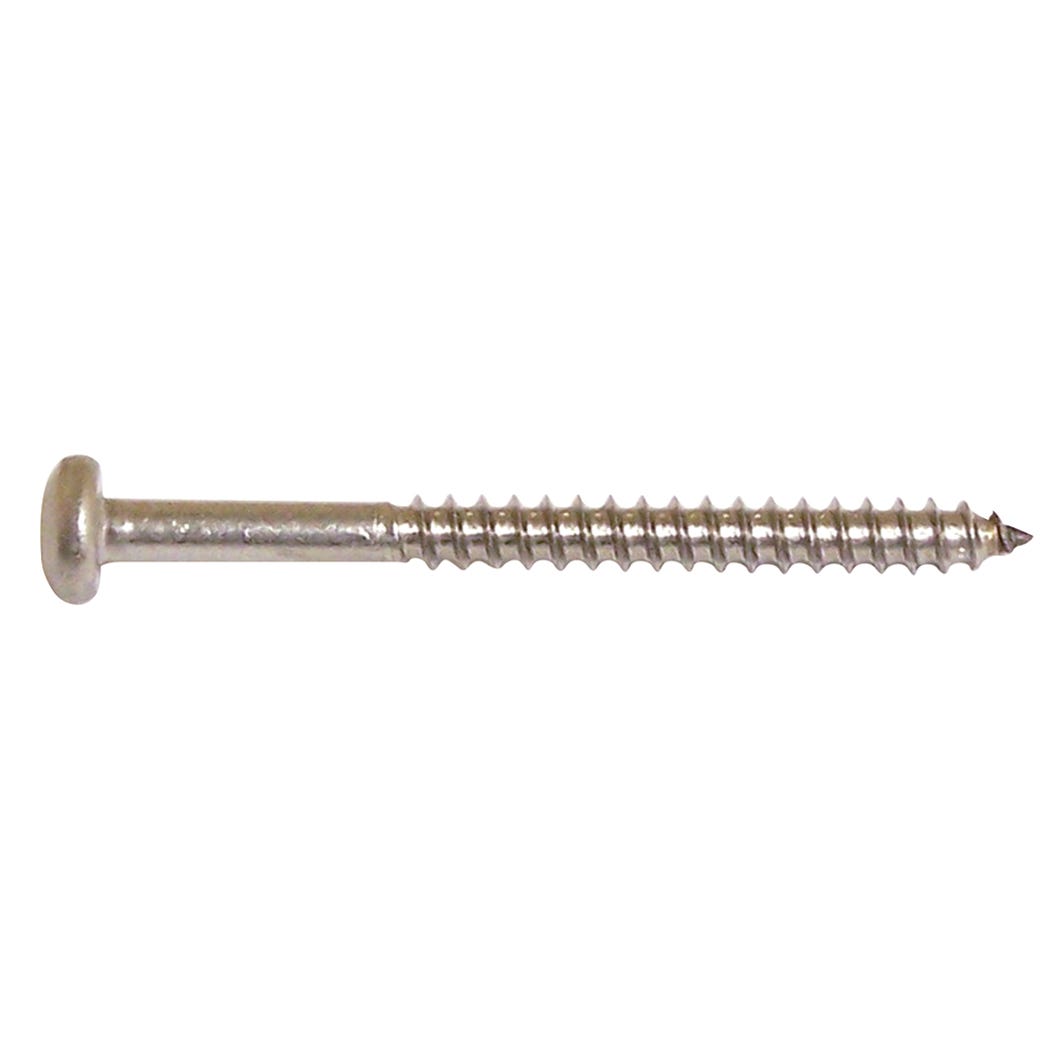 Metal Screw Round Head, #10 X 3-in., 2/Pack