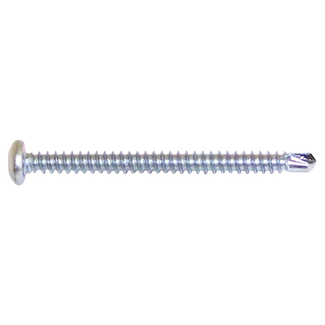 Round Head Metal Screw, #8 X 2-in., 100/Pack