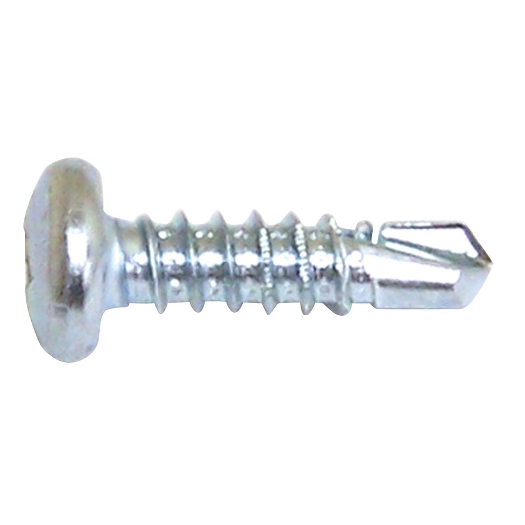 Round Head Metal Screw Drilling Point, #8 X 1 1/4-in., 100/Pack
