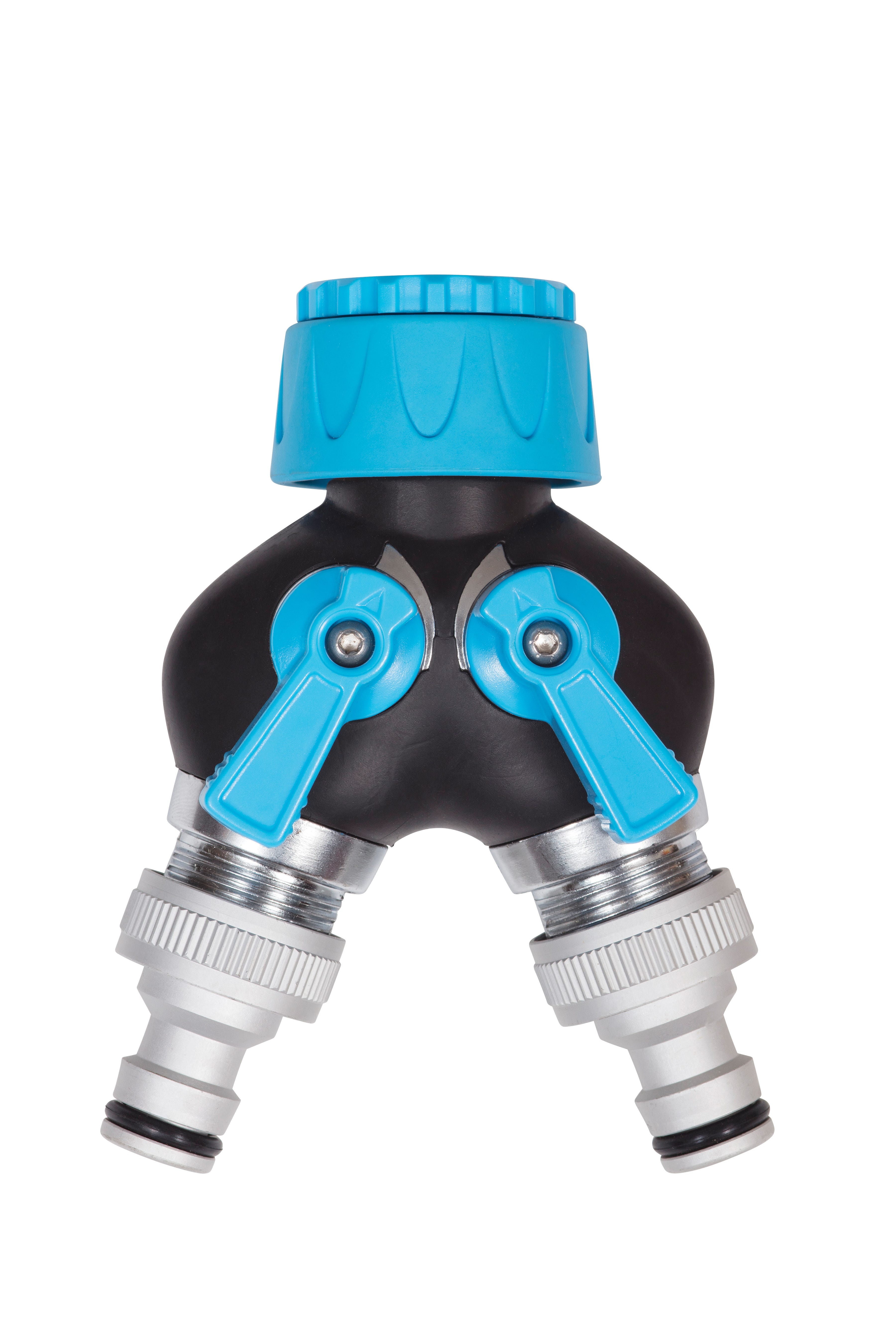 Pro Flow Twin Tap Connector, Metal