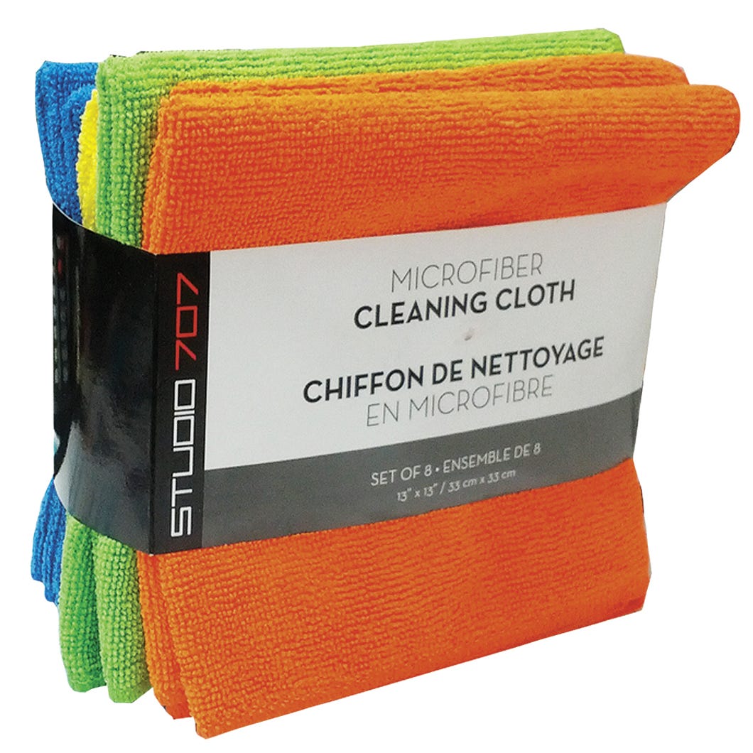 Microfiber Cleaning Cloth, Set of 8