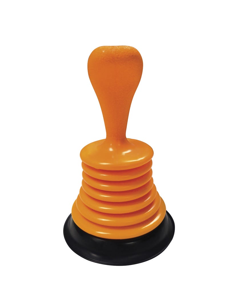 Mini plunger for toilet