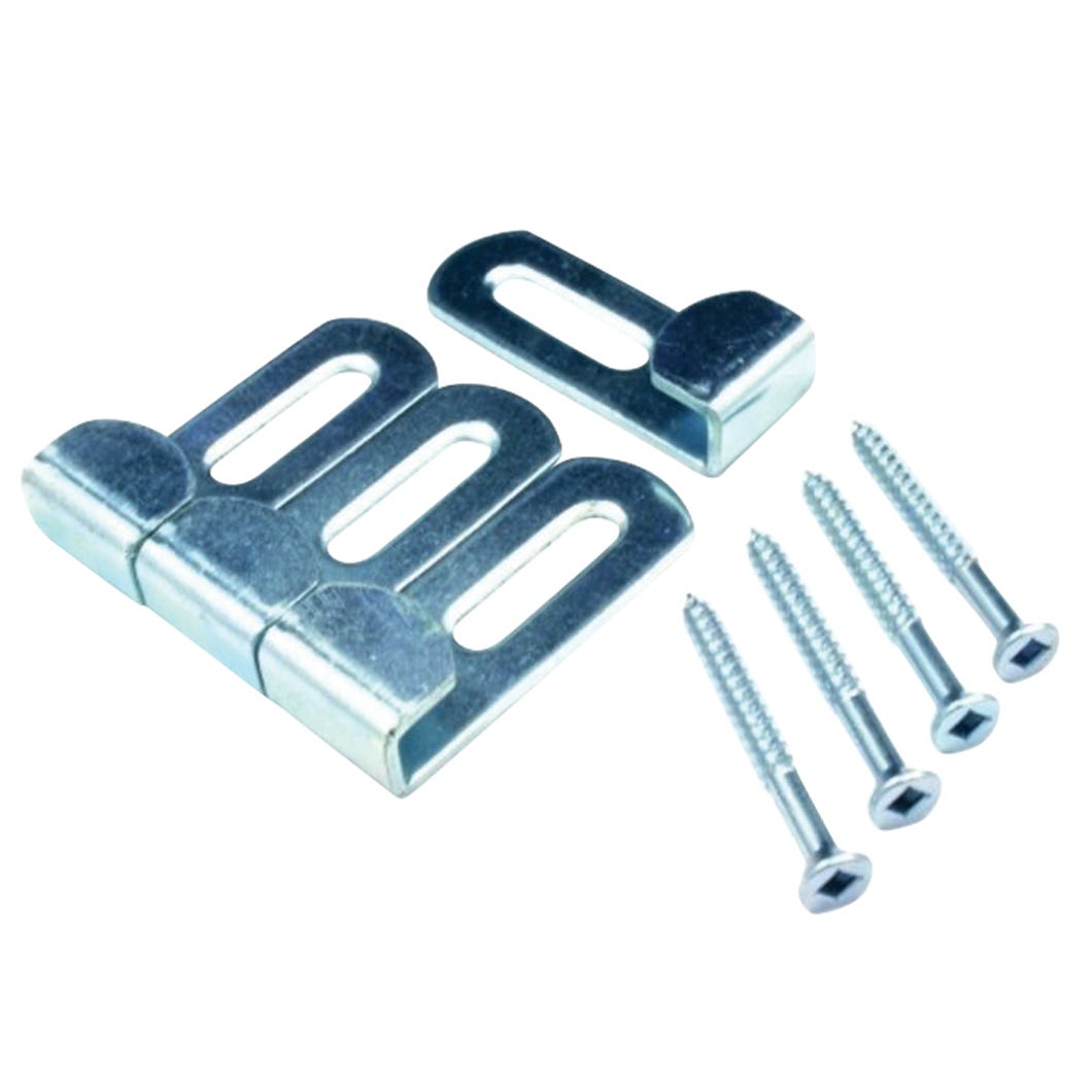 Mirror clip in steel with screw