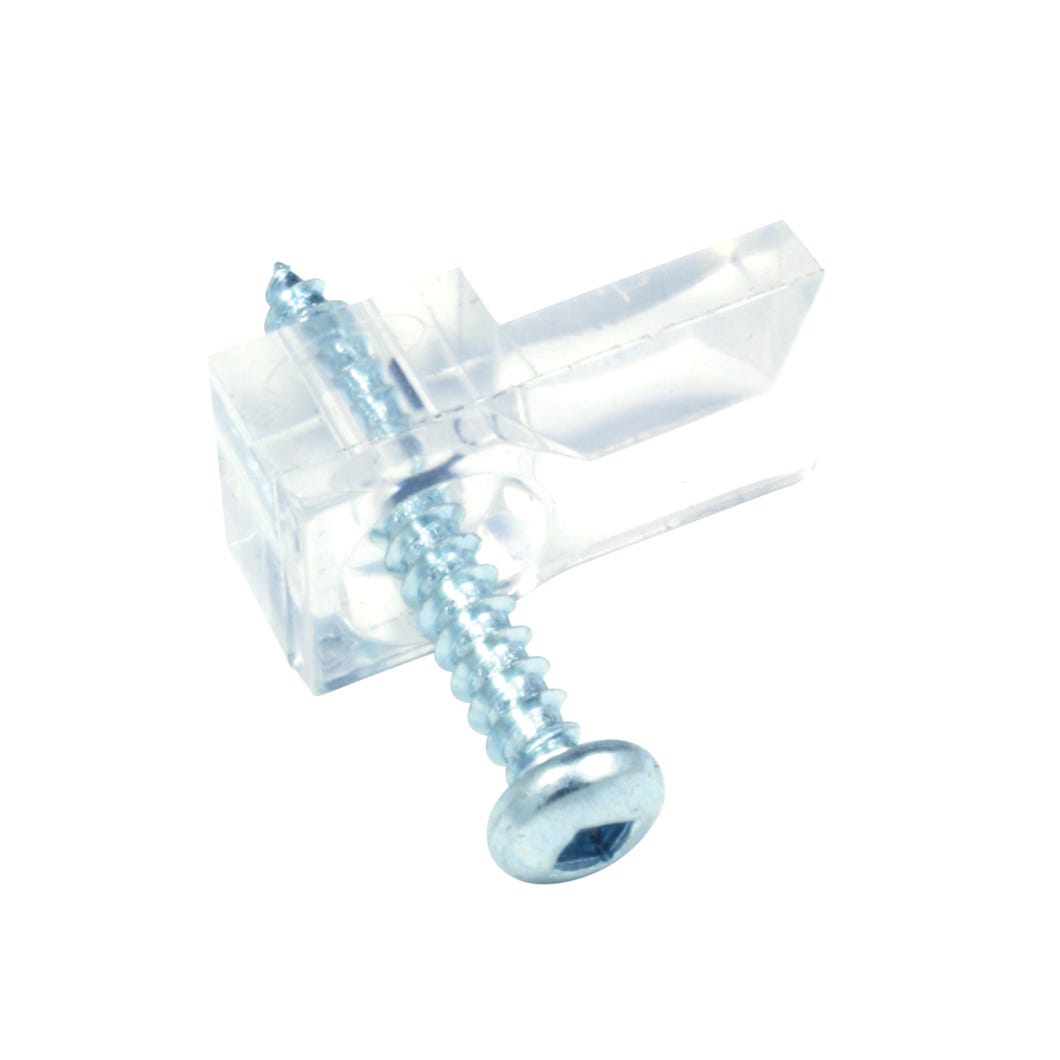 Mirror support, plastic with 1/4 in. screws, 8/Pack