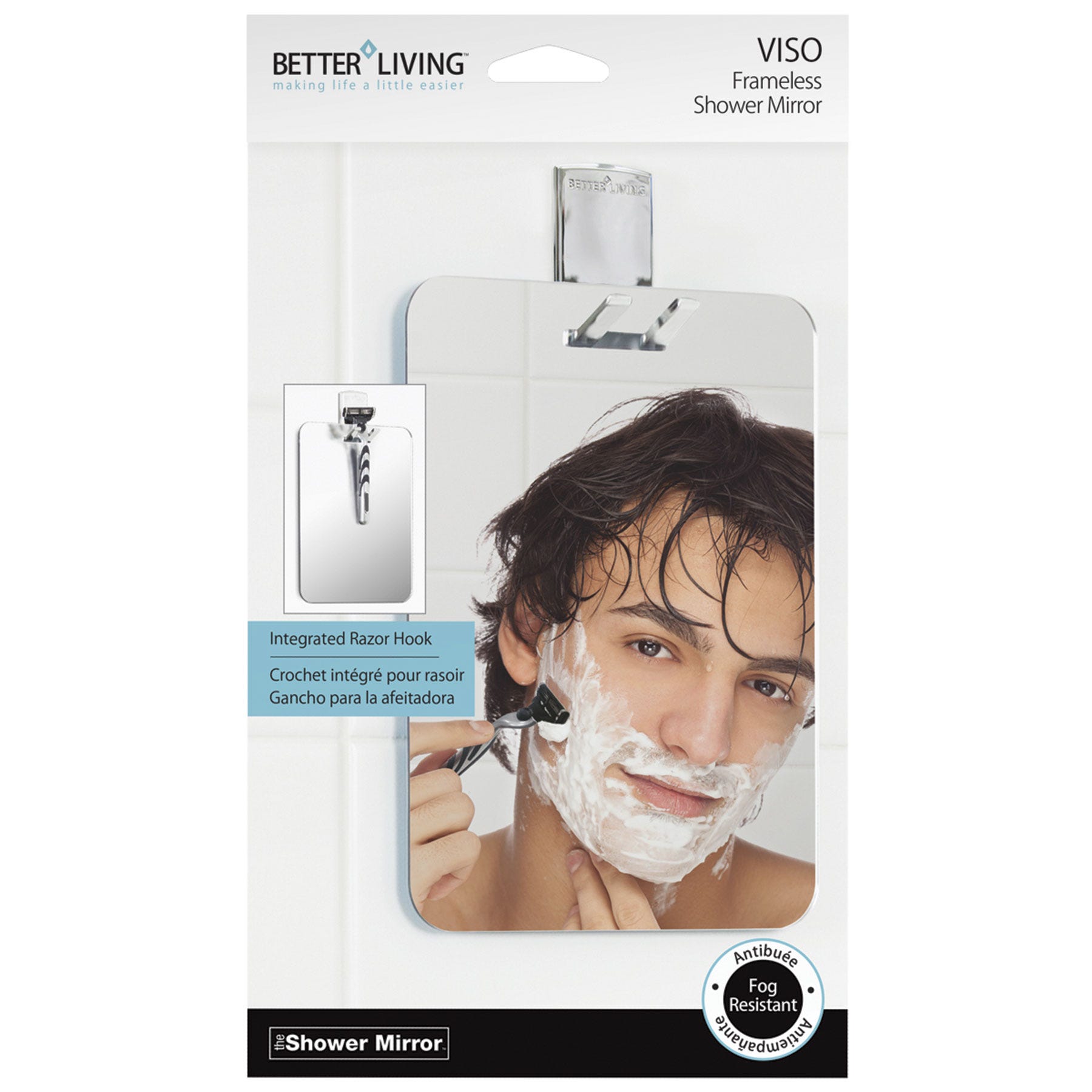 VISO Frameless shower mirror