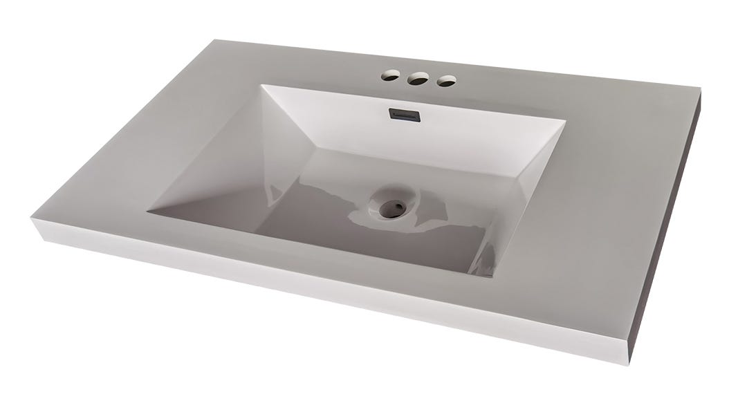 MODERN cultured marble 36 in. X 19 in.