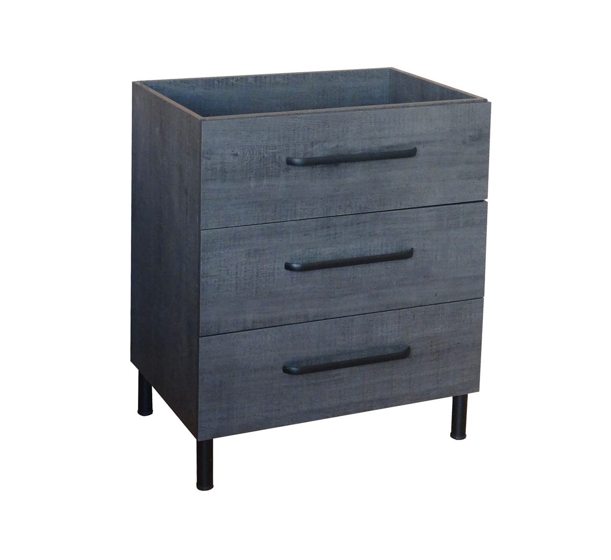 Modern Vanity 3 Drawers 24-in. X 19-in., Oak Grey