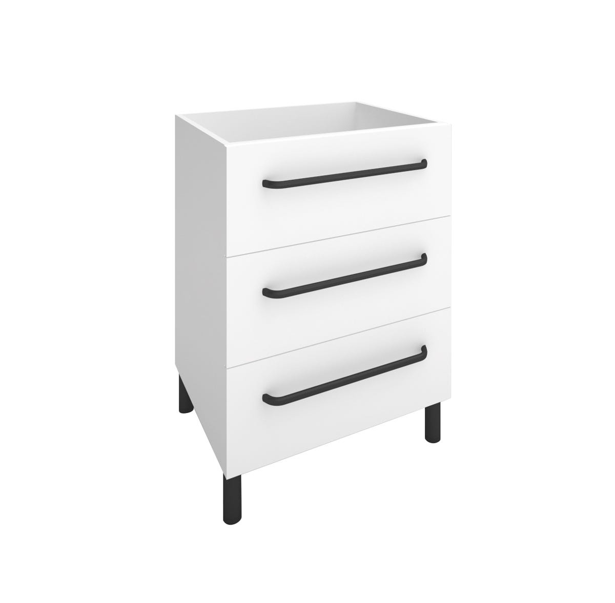 Modern Vanity 3 Drawers 24-in. X 19-in., White