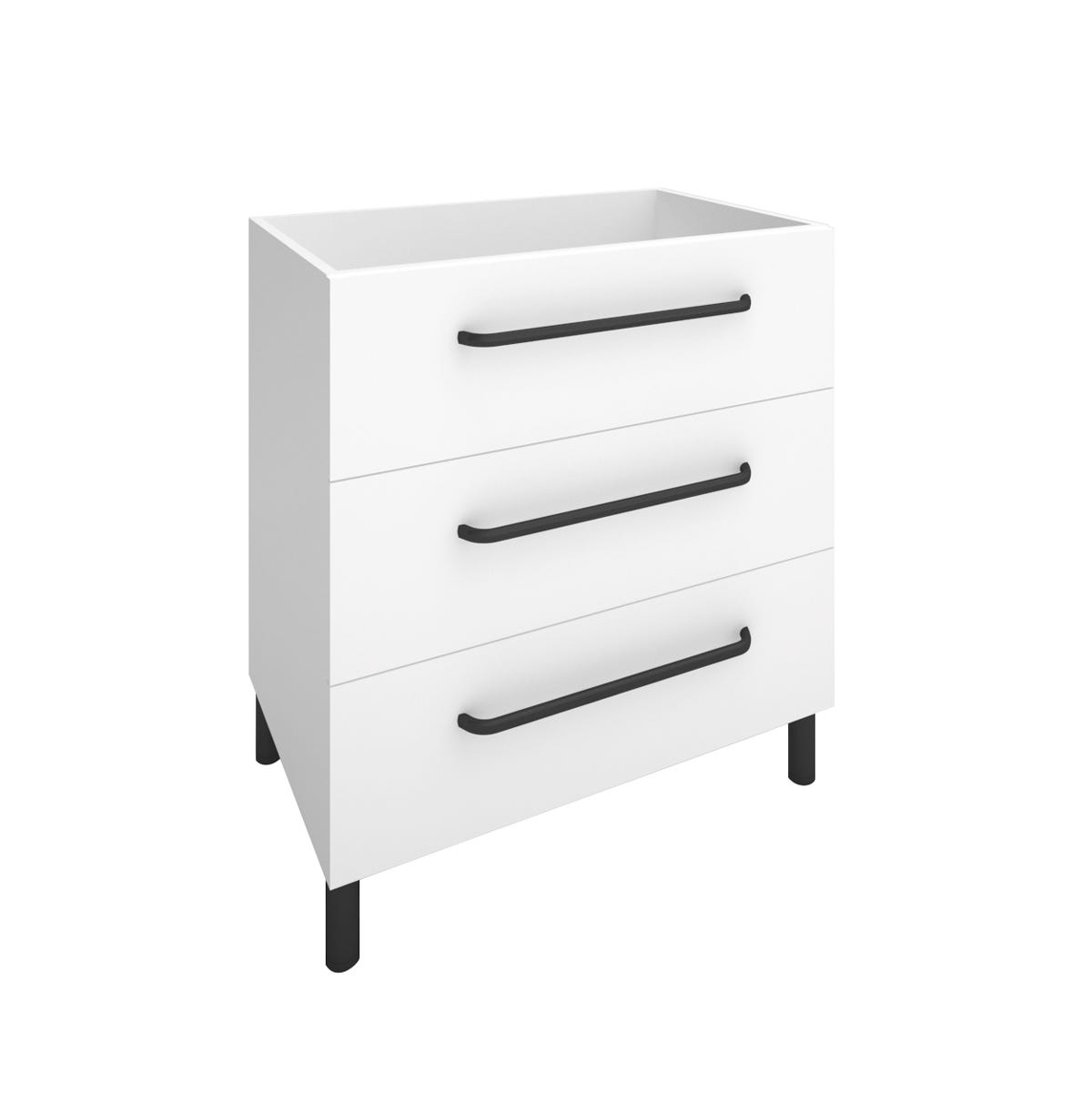Modern Vanity 3 Drawers 30-in. X 19-in., White