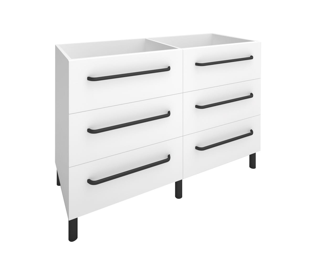 Modern Vanity 6 Drawers 48-in. X 19-in., White