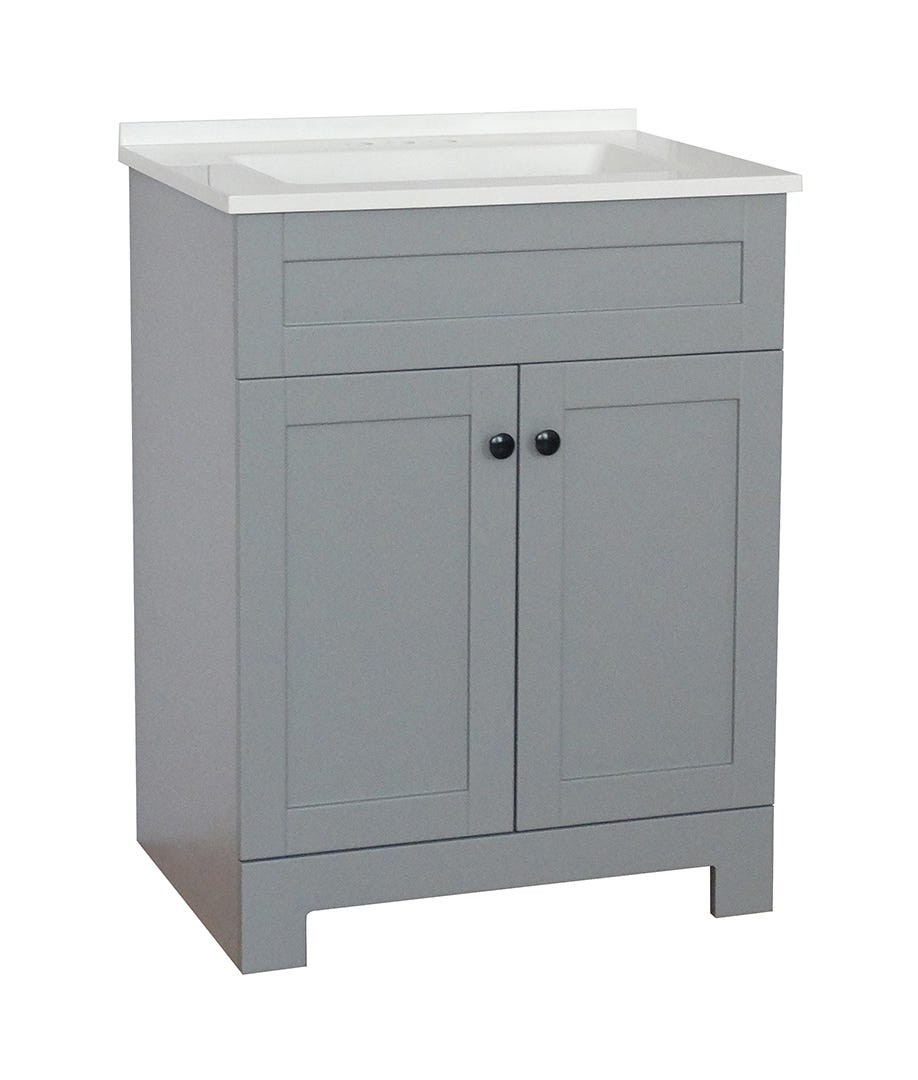 Moderno Vanity with Top Combo, 24-in. x 32-in. x 19-in., Grey