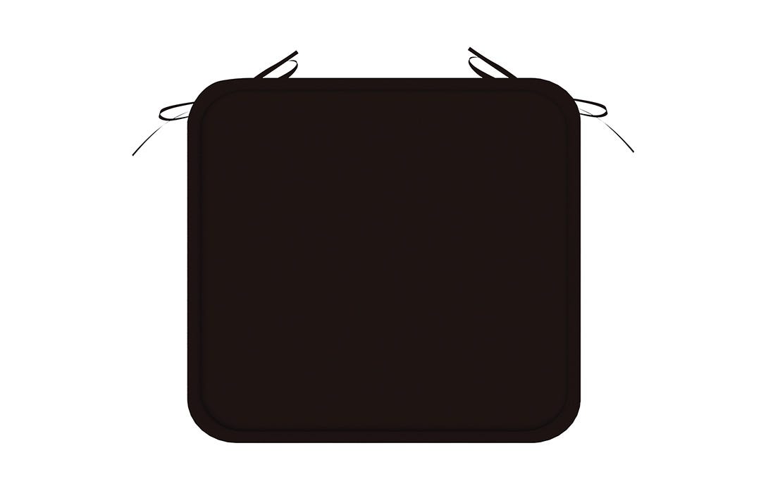 MODESTO Patio Seat Pad, 16.9-in. X 1-in. X 16-in., Black